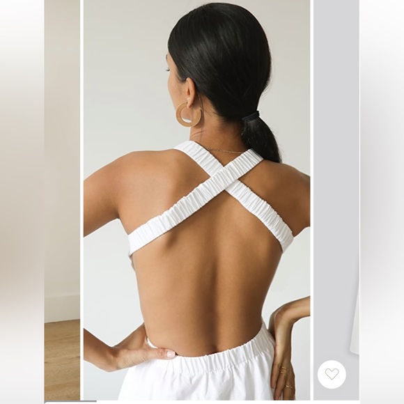 Shopbop o.p.t bandage dress in white - size small - Picture 2 of 3